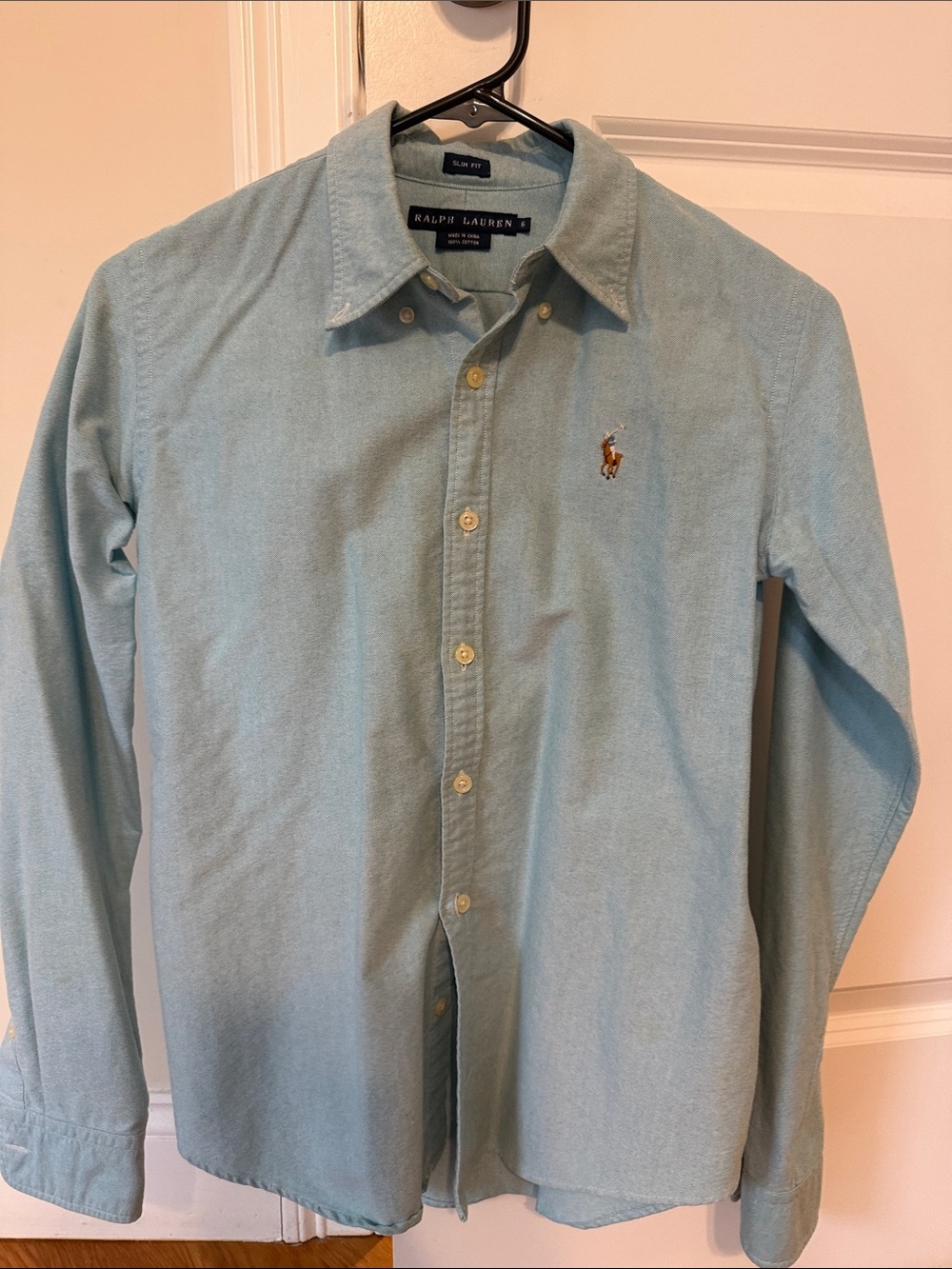 Ralph Lauren Mint Button-Down Oxford Shirt